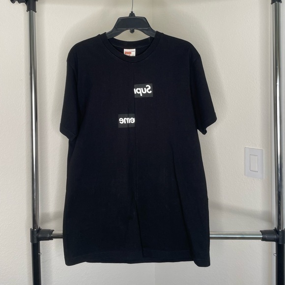 Supreme comme de garcons Shirt Split Box Logo Tee